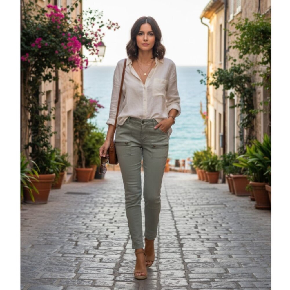 Loft Skinny Zip Ankle Jean Petite